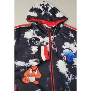 ROYAL 7EVEN-RS7 Men's XL Graffiti Graphic Full-Zip‎ Trackie Top Hoodie Pre-Owned